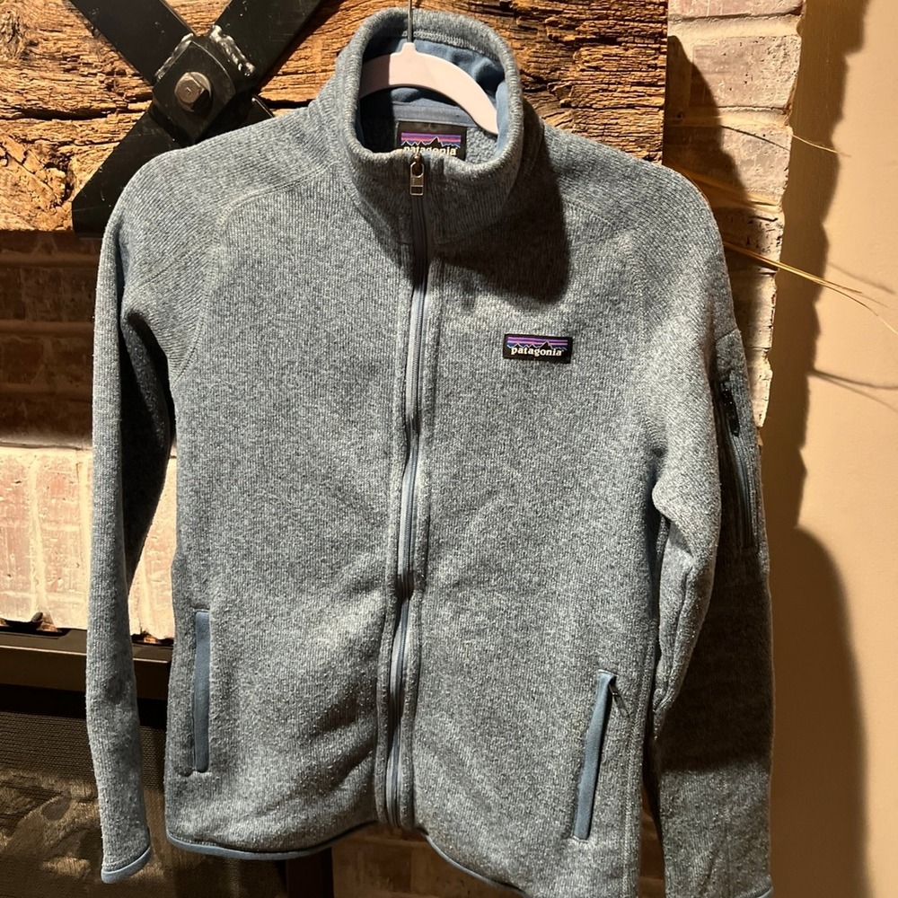 Patagonia full zip Better Sweater blue woman's small